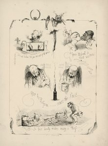Page from Proverbs with Pictures by Charles H Bennett by Charles Henry (after) Bennett