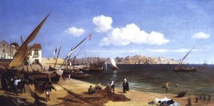 The Harbour, Lisbon by Charles Henry Seaforth