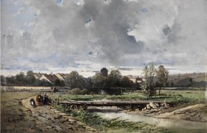 A Village in Normandy by Charles Hoguet