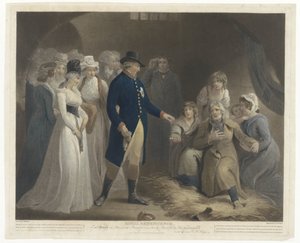 George III Visits the Prison in Dorchester with His Family by Charles Howard Hodges