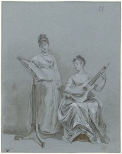 Two Ladies Making Music