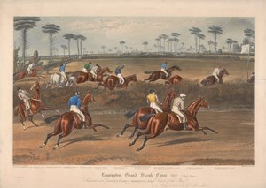 One of a set of four: Leamington Grand Steeple Chase ... 1837. Plate 2. Mr. Christian on Scripton ... by Charles Hunt