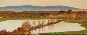 Sunset Over a Pond by Charles Hutton Lear