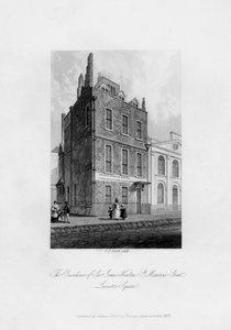 The Residence of Sir Isaac Newton, St Martins Street, Leicester Square, 1840