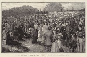 Music for the People Listening to the Band on Hampstead Heath by Charles J. Staniland
