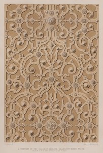 A portion of the gallery ceiling, Charlton House, Wilts, the ceiling is 17 ft in width and about 115 feet in length by Charles James Richardson