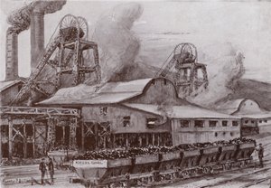 A Welsh Coal Mine by Charles John de (after) Lacy
