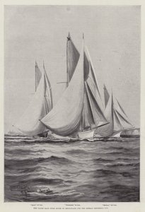 The Yacht Race from Dover to Heligoland for the German Emperor