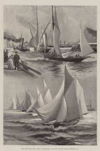 The Yacht Race from Dover to Heligoland, the Start for the German Emperor