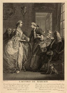 The Marriage Agreement by Charles Joseph Dominique Eisen