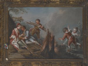 Pleasures Of Winter by Charles Joseph Dominique Eisen