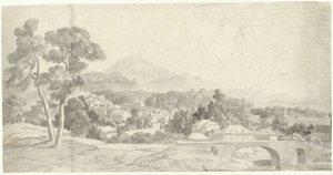 Landscape with a City by a Bridge
