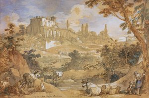 View of the Casino of Don Maffeo Barberino by Charles Joseph Natoire