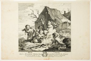 Winter, plate four from 
