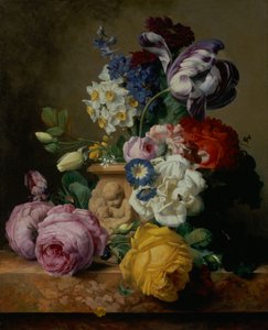 Still Life of Flowers by Charles Joseph Node