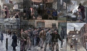 Distress in the East End of London by Charles Joseph Staniland