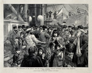 The Russian Jews Examined by a Doctor before the Emigration from Liverpool by Charles Joseph Staniland