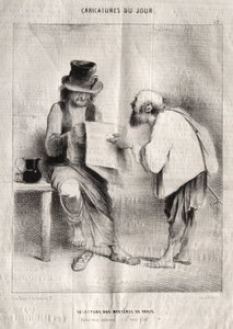 Caricatures of the Day: The Reading of the Mysteries of Paris