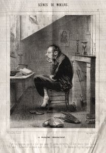 Scenes of Manners: The Embarrassing Problem by Charles Joseph Traviès de Villers