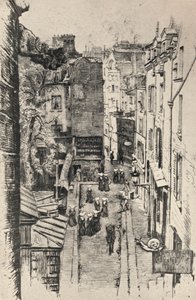 Rue des Pretres-St Séverin by Charles Jouas