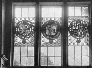 Ancient Glass over the South Hall Door by Charles Latham
