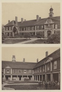 Morden College, Blackheath, Kent, Entrance and Portion of Court by Charles Latham