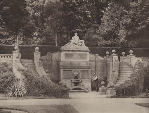 Mural Fountain in the Garden at Bowood, Wilts by Charles Latham