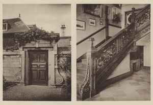 Thorpe Hall, Peterborough, Side Entrance to Stables, the Staircase by Charles Latham