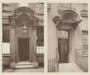 Two London Doorways, Mark Lane, East Central, Grosvenor Road, South West by Charles Latham
