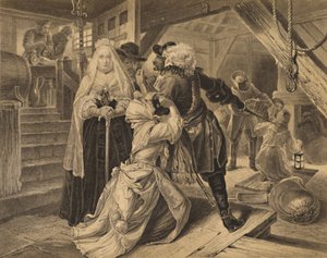 Arrest of Alice Lisle for sheltering fugitives from the Battle of Sedgemoor, 1685, 1886 by Charles Lawrie
