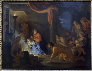 The Adoration of the Shepherds by Charles Le Brun
