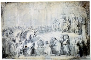The Siamese Ambassadors before the King by Charles Le Brun