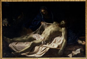 The Dead Christ on the Knees of the Virgin Pieta by Charles Le Brun