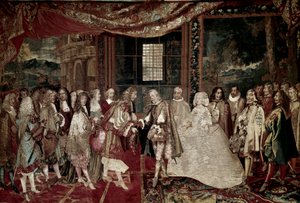 Thirty Years War: Interview of the King of France Louis XIV by Charles Le Brun