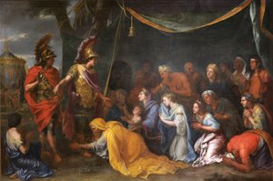 Persian Queens Bowing at the Feet of Alexander, or Tent of Darius by Charles Le Brun