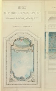 Project for the Hotel of Prince Georges Bibesco by Charles Le Coeur