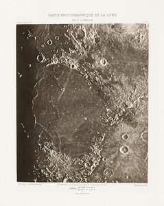 Photographic Chart of the Moon, plate IX.A, October 21 by Charles le Morvan