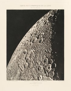 Photographic Chart of the Moon, plate V, April 18 by Charles le Morvan