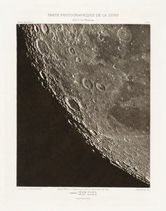 Photographic Chart of the Moon, plate XII.A, October 11 by Charles le Morvan