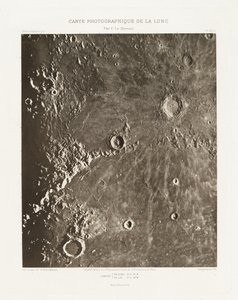 Photographic Chart of the Moon, plate XIII.A by Charles le Morvan