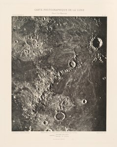 Photographic Chart of the Moon, plate XIII, February 6 by Charles le Morvan