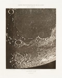 Photographic Chart of the Moon, plate XVIII.A, October 20 by Charles le Morvan