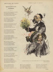 Caricature of French politician Ferdinand Buisson (Illustration for Le Rire)
