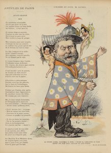 Caricature of French socialist politician Jean Jaures (Illustration for Le Rire)