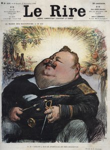 Charles I King of Portugal (1863-1908) - Caricature by Charles Leandre in 