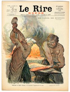 Cover of The Red Laughter, number 37, Satirical in Colors by Charles Leandre