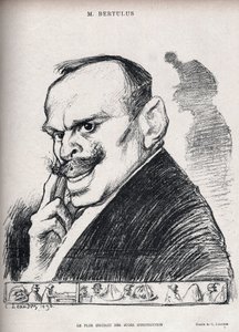 Dreyfus case - The most educated of examining magistrates - Paul Bertulus (1851-1917) - Caricature by Charles Leandre (1862-1934) in 