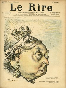 Illustration of Charles Leandre for the Cover of Le Rire