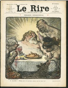 Illustration of Charles Leandre for the Cover of Le Rire