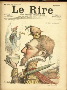 Illustration of Charles Leandre for the Cover of Le Rire